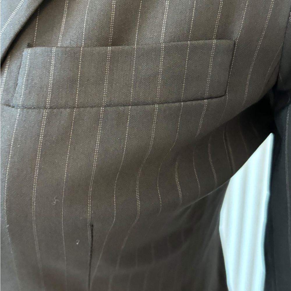 Elie Tahari Pinstripe Career Jacket Size 2 - Picture 4 of 7